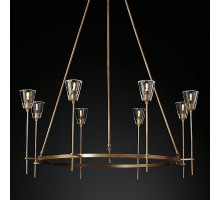 Подвесная люстра Imperiumloft Torche De Verre Round Chandelier 8 40.1551