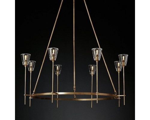 Подвесная люстра Imperiumloft Torche De Verre Round Chandelier 8 40.1551