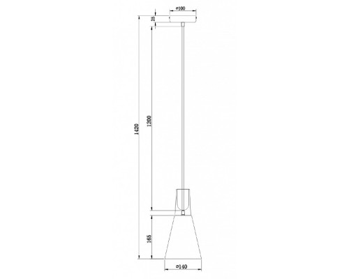 Подвесной светильник Maytoni Bicones P359-PL-140-W