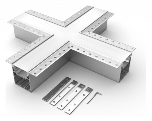 Соединитель угловой X-образный накладной Arlight S-LUX 030134