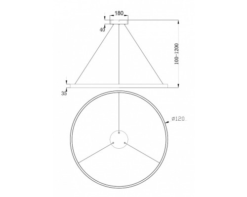 Подвесной светильник Maytoni Rim MOD058PL-L65W4K