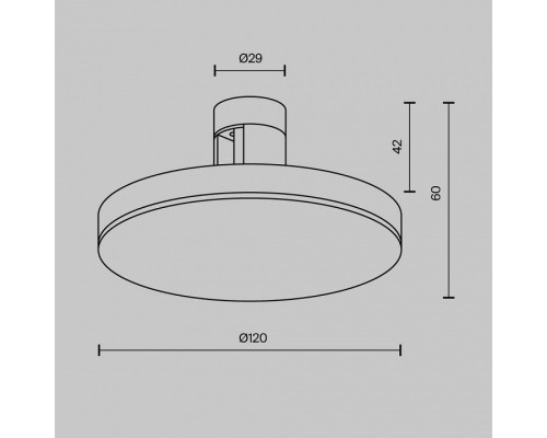 Накладной светильник Maytoni Plato TR152-1-7W3K-B