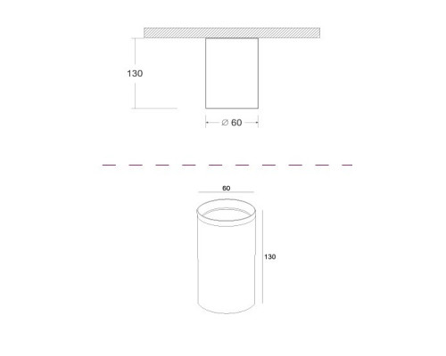 Накладной светильник Maytoni Focus C010CL-01GF