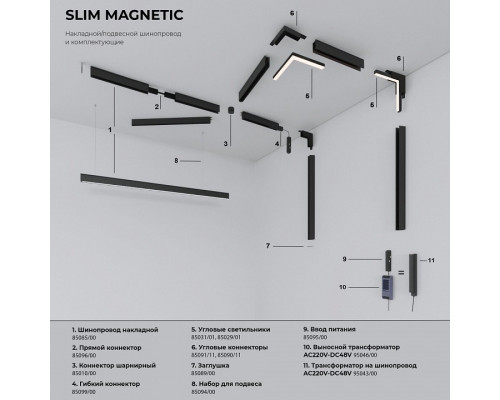 Встраиваемый светильник Elektrostandard Slim Magnetic a067377