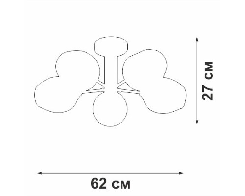 Люстра на штанге Vitaluce V39560 V39560-8/5PL