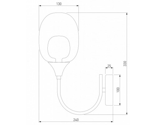 Бра Eurosvet Spritz 70218/1 латунь