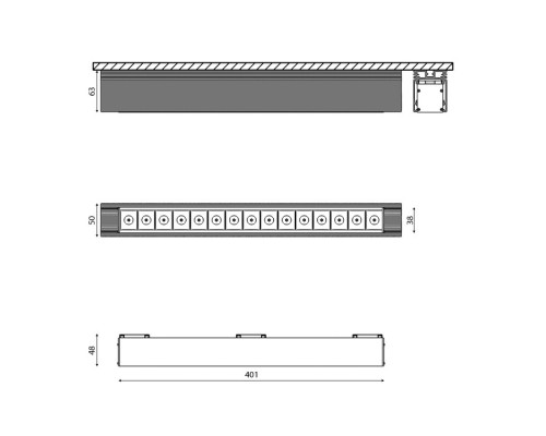 Накладной светильник DesignLed SY SY-601223-BL-25-NW