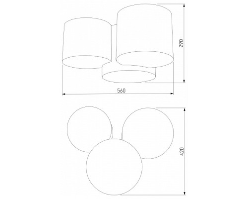 Потолочная люстра TK Lighting Mona 4183 Mona Colour