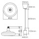 Подвесной светильник Horoz Electric Sembol HRZ00002170