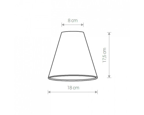 Плафон текстильный Nowodvorski Cameleon Cone S V BL 8415