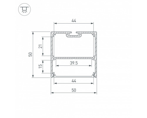 Профиль накладной Arlight SL-LINE 038433