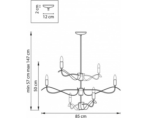 Люстра на штанге Lightstar Ragno 733263