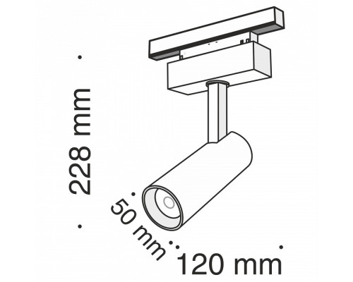 Светильник на штанге Maytoni Focus LED TR019-2-10W3K-B