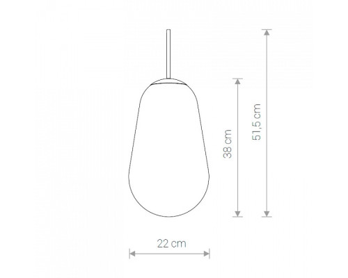 Плафон стеклянный Nowodvorski Cameleon PEAR M TR/G 8533