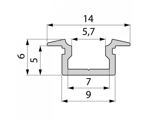 Профиль накладной Deko-Light ET-01-05 975085