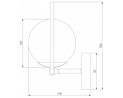 Бра Eurosvet Ringo 50289 хром