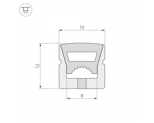 Короб накладной гибкий Arlight WPH 040285