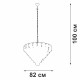 Подвесная люстра Vitaluce V58340 V58340-8/25