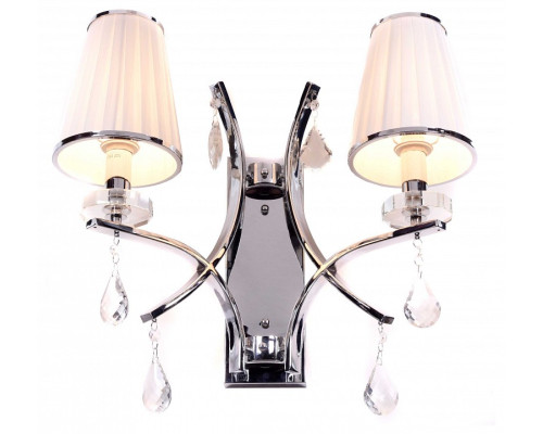 Бра LUMINA DECO Glamour LDW 66247-2 WT+CHR