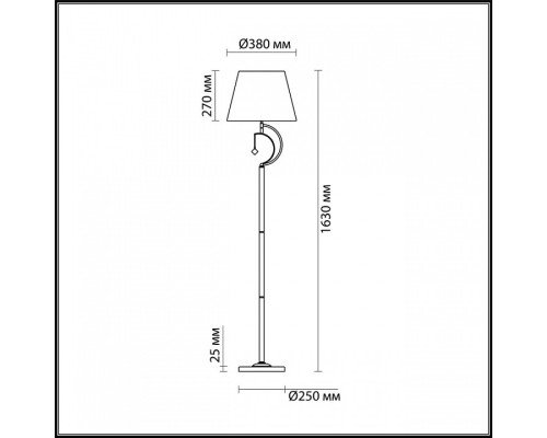 Торшер Lumion Leah 4469/1F