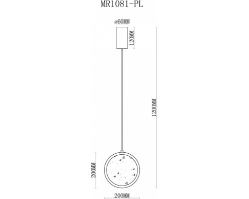 Подвесной светильник MyFar Lora MR1081-PL