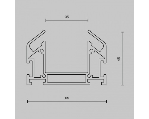 Профиль-держатель Maytoni Accessories for tracks Trinity TRA005MP-312S