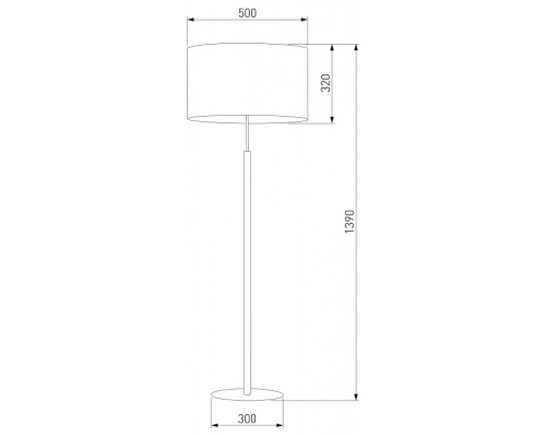 Торшер TK Lighting Deva 5216 Deva White