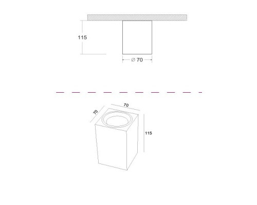 Накладной светильник Maytoni Focus C011CL-01W