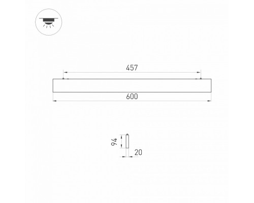 Модульный светильник Arlight LINEAIR FLAT 031527