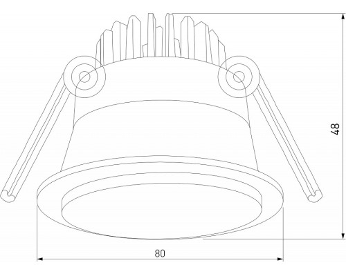 Встраиваемый светильник Elektrostandard Mils a064269