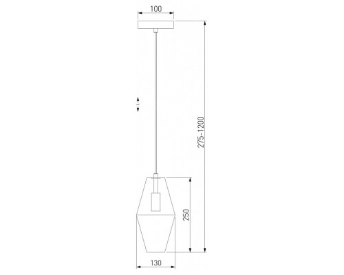 Подвесной светильник Eurosvet Prism 50236/1 янтарный