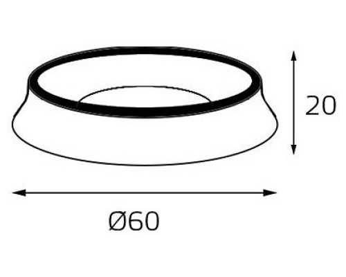 Кольцо декоративное Italline M03-046 M03-046 ring black