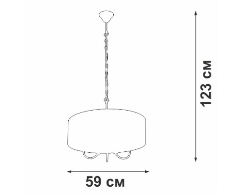 Подвесной светильник Vitaluce V3983 V3983-1/5