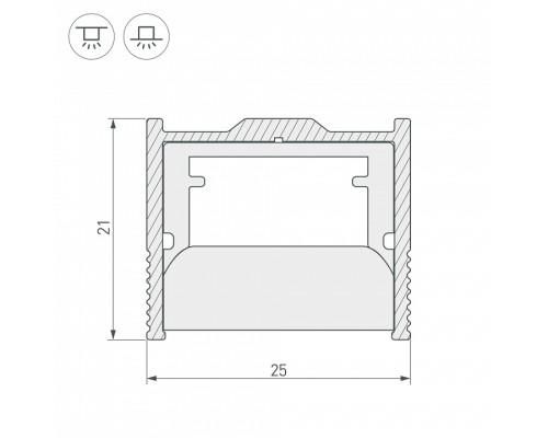 Крепеж Arlight WPH-FLOOR22-2000 ANOD 023291