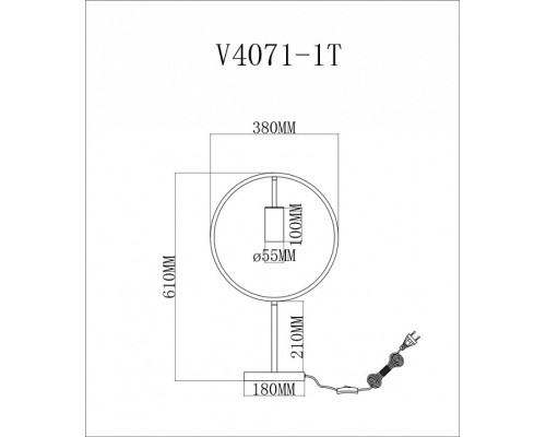 Настольная лампа декоративная Moderli Nasty V4071-1T