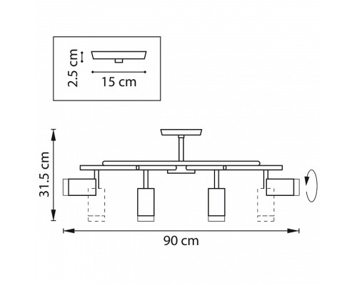 Люстра на штанге Lightstar Rullo LR7183680