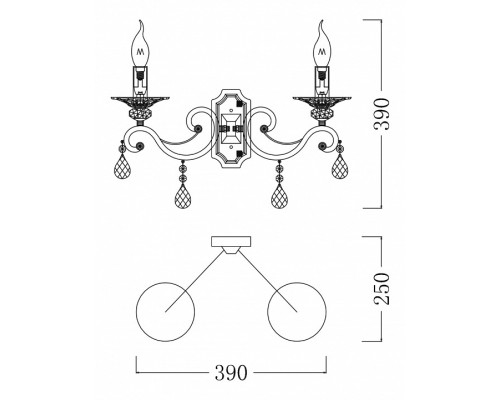 Бра Maytoni Grace ARM247-02-G