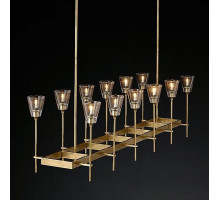 Люстра на штанге Imperiumloft Rh Torche De Verre Linear Chandelier 12 40.1548