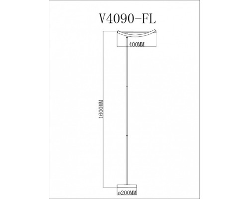 Торшер Moderli ИСТИНА V4090-FL