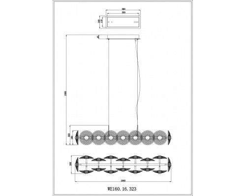 Подвесной светильник Wertmark Pamela WE160.16.323