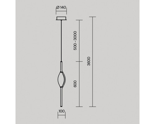 Подвесной светильник Maytoni Foresight MOD347PL-L8BS3K