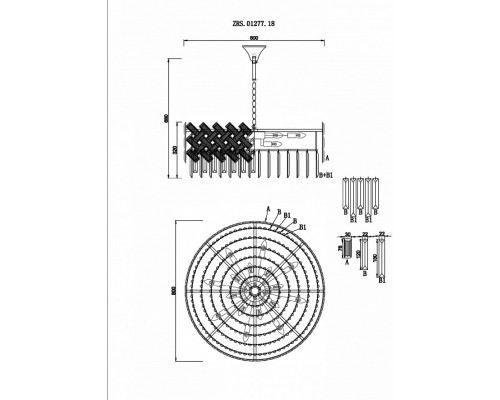 Подвесной светильник Zortes Dia ZRS.01277.18