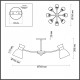 Люстра на штанге Lumion Wilma 4535/8C