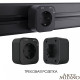 Розетка с заземлением на треке Arte Milano Am-track-sockets 380022TS/ES Black