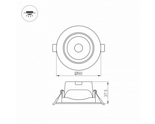 Встраиваемый светильник Arlight POLAR 032857