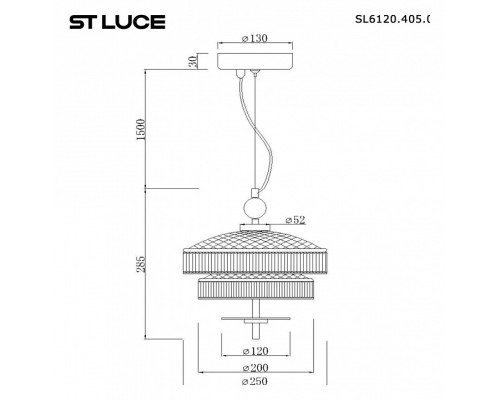 Подвесной светильник ST-Luce Oriental SL6122.303.01