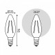 Лампа светодиодная Gauss Filament E14 13Вт 4100K 103801213