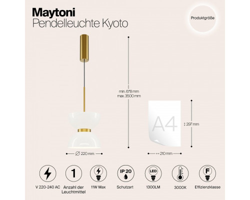 Подвесной светильник Maytoni Kyoto MOD178PL-L11G3K