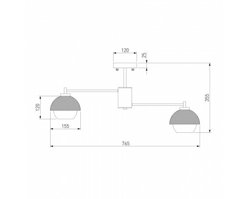 Люстра на штанге Eurosvet Nocciola 70106/8 черный