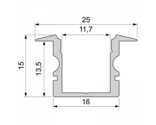 Профиль встраиваемый Deko-Light ET-02-10 975125